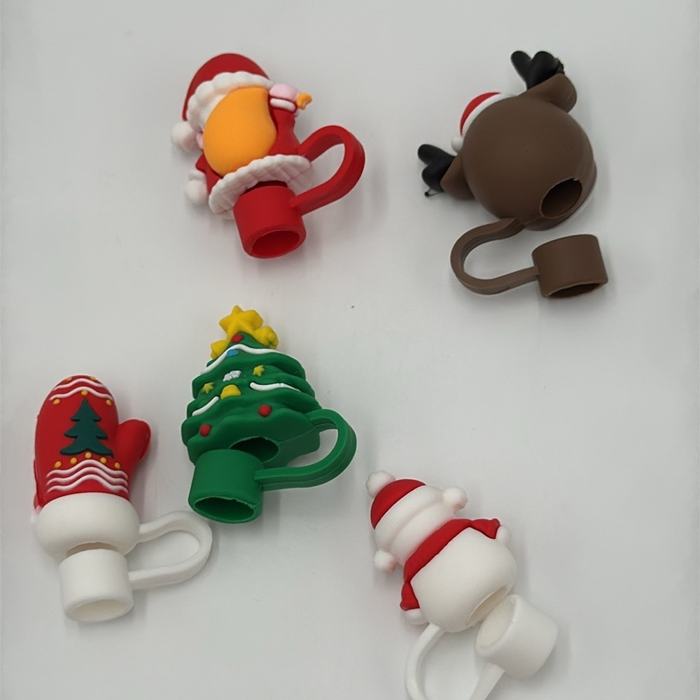 5 PCS Christmas Straw Covers – Brand New - Picture 4 of 4
